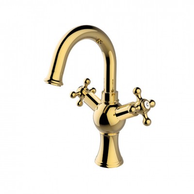 Besco Retro bateria umywalkowa złota BU-RII-ZL