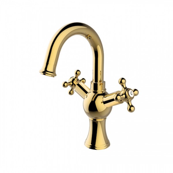 Besco Retro bateria umywalkowa złota BU-RII-ZL