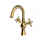 Besco Retro bateria umywalkowa złota BU-RII-ZL