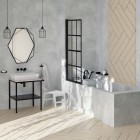 Deante Temisto Nero bateria umywalkowa podtynkowa czarna BQT N54D