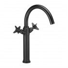 Deante Temisto Nero Bateria umywalkowa wysoka czarna BQT N25D