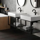 Deante Temisto Nero bateria wannowa 4-otworowa czarna BQT N14D