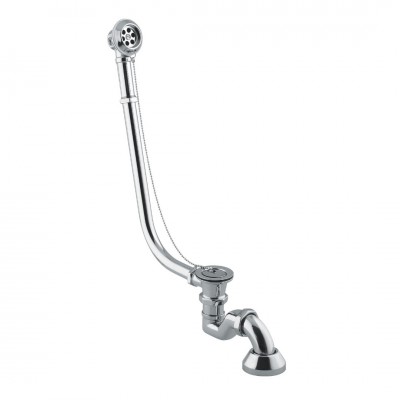 Vicario przelew wannowy retro 12R + korek + syfon złoty 1200ZL