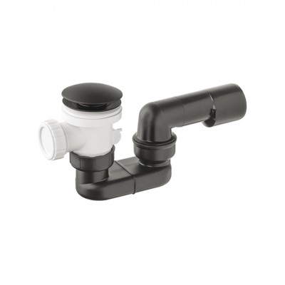 Vicario syfon brodzikowy 50 mm klik klak czarny mat 566C/CZ