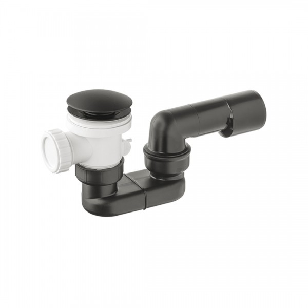 Vicario syfon brodzikowy 50 mm klik klak czarny mat 566C/CZ