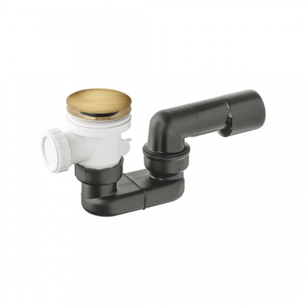 Vicario syfon brodzikowy 50 mm klik klak stare złoto 566C/BR