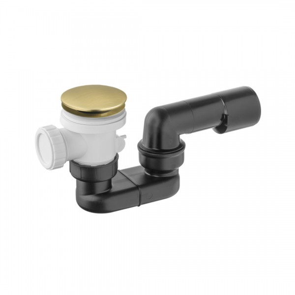 Vicario syfon brodzikowy 50 mm klik klak złoto szczotkowane 566C/SZ