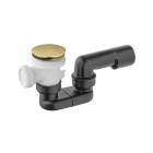 Vicario syfon brodzikowy 50 mm klik klak złoto szczotkowane 566C/SZ