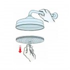 Giulini Giovanni deszczownica 200 mm rozkręcalna retro złota 380ZL