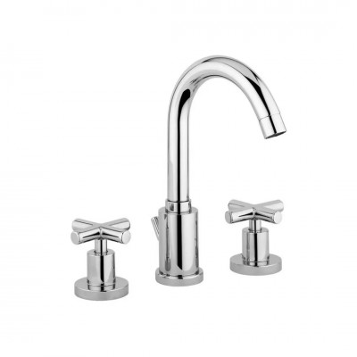 Giulini Giovanni G3 bateria umywalkowa 3-otworowa retro czarny mat 7612/CZAR