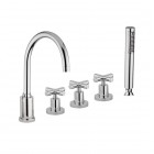 Giulini Giovanni G3 bateria wannowa 5-otworowa retro czarny mat 7660/CZAR