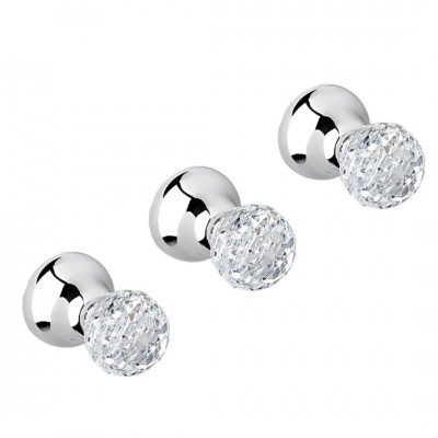 Giulini Giovanni Odessa bateria natryskowa podtynkowa z przełącznikiem złota - uchwyt przezroczysty Swarovski 3915W2ZL