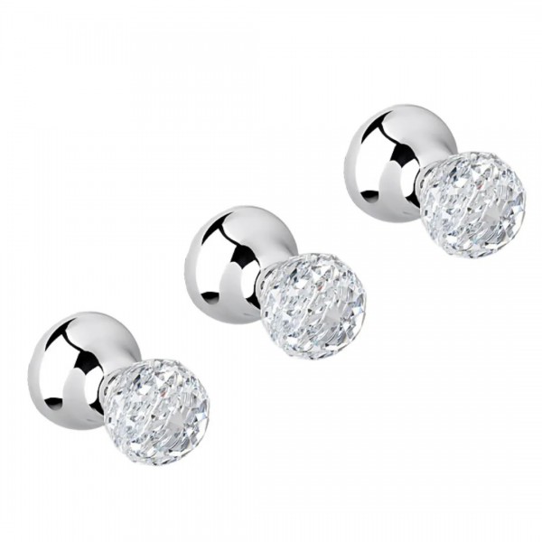 Giulini Giovanni Odessa bateria natryskowa podtynkowa z przełącznikiem złota - uchwyt przezroczysty Swarovski 3915W2ZL