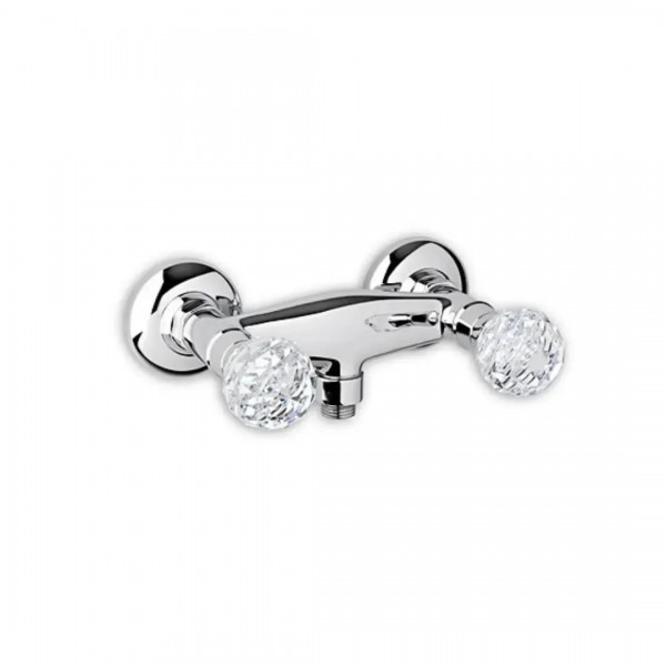 Giulini Giovanni Odessa bateria natryskowa złota - uchwyty przezroczyste Swarovski 3907ZL