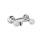 Giulini Giovanni Odessa bateria natryskowa złota - uchwyty przezroczyste Swarovski 3907ZL