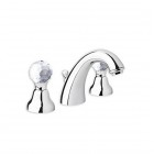 Giulini Giovanni Odessa bateria umywalkowa 3-otworowa złota - uchwyty przezroczyste Swarovski 3912ZL