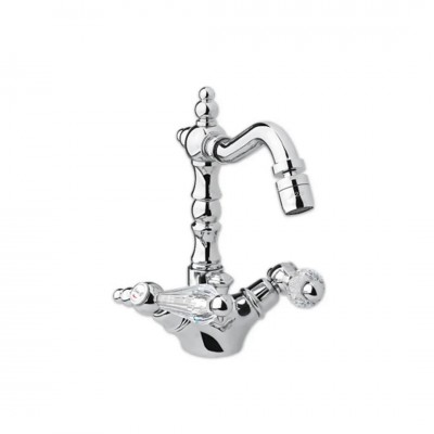 Giulini Giovanni Praga bateria bidetowa złota - uchwyty przezroczyste Swarovski 7558ZL/S