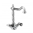 Giulini Giovanni Praga bateria kuchenna dwuuchytowa złota z uchwytem czarnym Swarovski 7550ZL/S.CZ