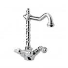 Giulini Giovanni Praga bateria kuchenna dwuuchytowa złota z uchwytem przezroczystym Swarovski 7550ZL/S