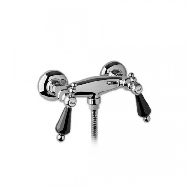 Giulini Giovanni Praga bateria natryskowa złota - uchwyty czarne Swarovski 7507ZL/S.CZ