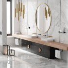 Deante Round Nero lusterko kosmetyczne czarne ADR N811