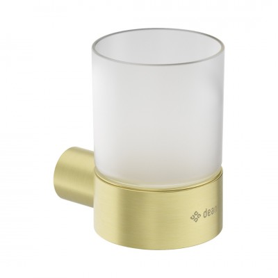 Deante Round kubek ścienny złoto szczotkowane ADR_R911