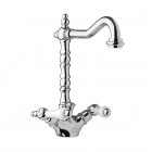 Giulini Giovanni Praga bateria umywalkowa retro wysoka złota 7556ZL