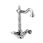 Giulini Giovanni Praga bateria umywalkowa wysoka złota - uchwyty czarne Swarovski 7556ZL/S.CZ