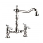 Giulini Giovanni Praga bateria umywalkowa wysoka retro stare złoto 7537BR