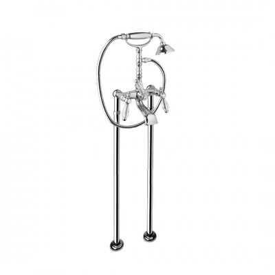 Giulini Giovanni Praga bateria wannowa + nogi złota - uchwyty przezroczyste Swarovski 7500/NZL/S