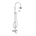 Giulini Giovanni Praga kolumna natryskowa z baterią wannową retro chrom 7500WC-S