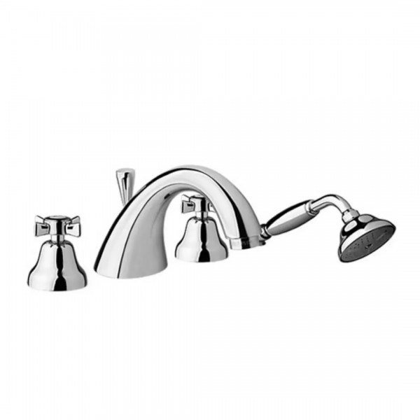 Giulini Giovanni Parigi bateria wannowa 4-otworowa retro złota 7365ZL