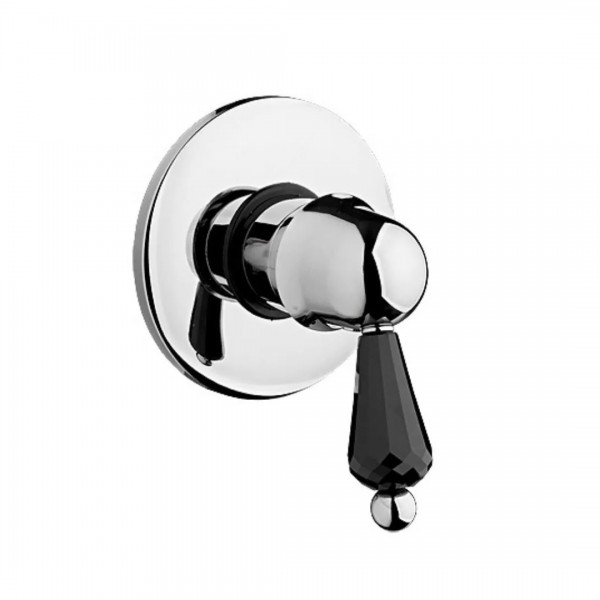 Giulini Giovanni Harmony bateria natryskowa podtynkowa chrom - uchwyt czarny Swarovski 9515/S.CZ