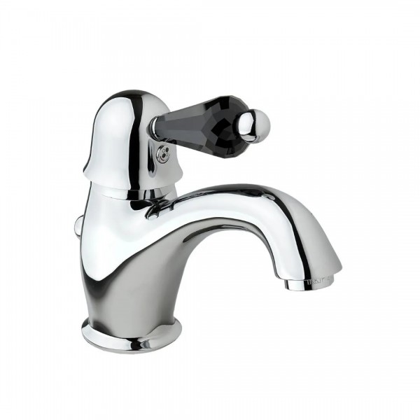 Giulini Giovanni Harmony bateria umywalkowa złota - uchwyt czarny Swarovski 9505ZL/S.CZ