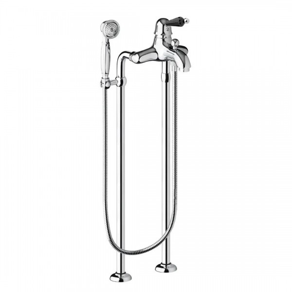 Giulini Giovanni Harmony bateria wannowa + nogi złota - uchwyt czarny Swarovski 9501/NZL/S.CZ