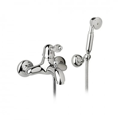 Giulini Giovanni Harmony bateria wannowa kompletna złota - uchwyt przezroczysty Swarovski 9501ZL/S