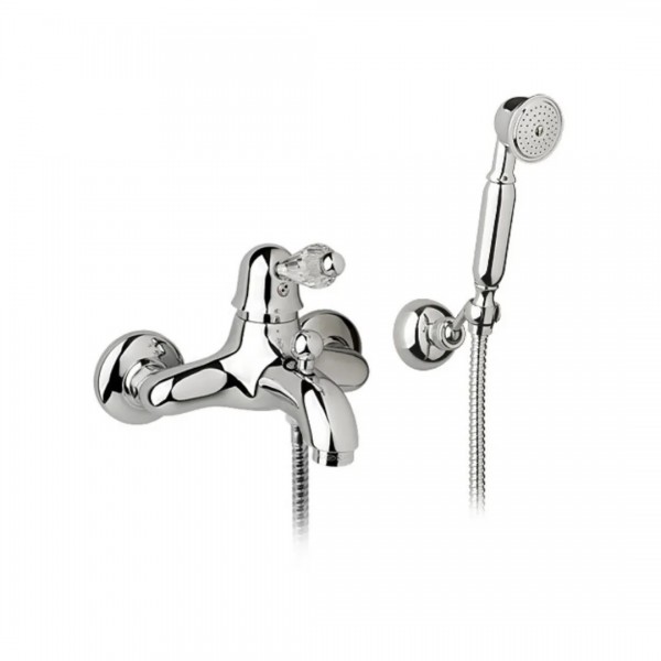 Giulini Giovanni Harmony bateria wannowa kompletna złota - uchwyt przezroczysty Swarovski 9501ZL/S