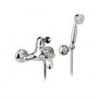 Giulini Giovanni Harmony bateria wannowa kompletna złota - uchwyt czarny Swarovski 9501ZL/S.CZ