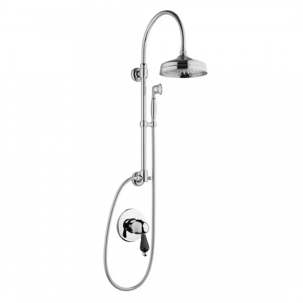 Giulini Giovanni Harmony kolumna natryskowa złoty - uchwyt czarny Swarovski 9515-01261ZL/S.CZ