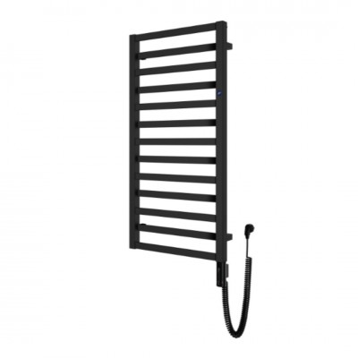 Instal Projekt Poppy grzejnik łazienkowy elektryczny 131x50 cm czarny mat PPY-50/130EC31