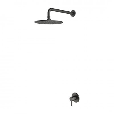 Omnires Y kompletny zestaw prysznicowy podtynkowy z deszczownicą 25 cm grafit SYSY36GR