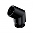 Omnires kolanko do słuchawki prysznicowej czarny półpołysk T87BL