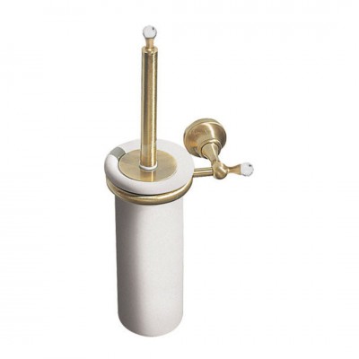 Ibisco Crystal szczotka WC wisząca - ceramika stare złoto RG1133/SBR