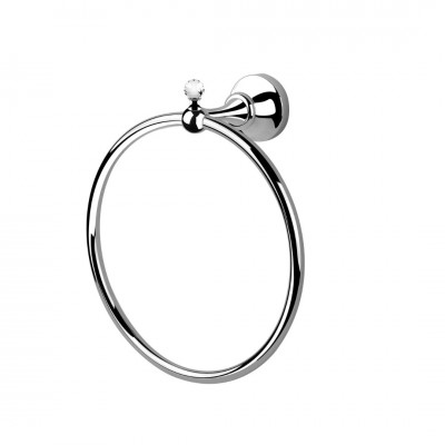 Ibisco Crystal wieszak na ręczniki ring stare złoto RG1118/SBR