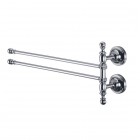 Allpe Perla wieszak na ręcznik dwuramienny chrom PE013