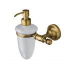 Allpe Perla dozownik na mydło szklany stare złoto PE008BR
