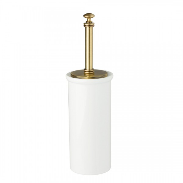 Allpe Harmony szczotka WC stojąca ceramiczna stare złoto HA120BR