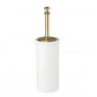 Allpe Harmony szczotka WC stojąca ceramiczna stare złoto HA120BR