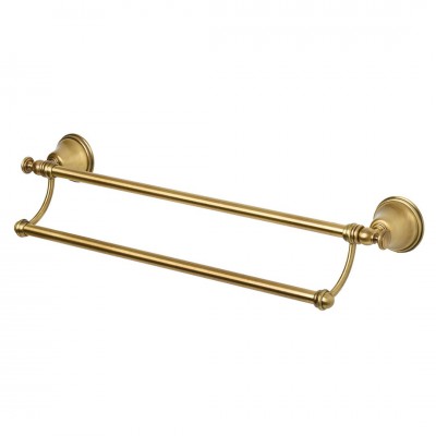 Allpe Harmony wieszak na ręcznik podwójny stare złoto HA012BR