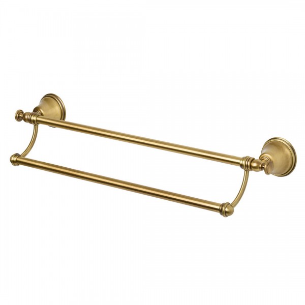 Allpe Harmony wieszak na ręcznik podwójny stare złoto HA012BR